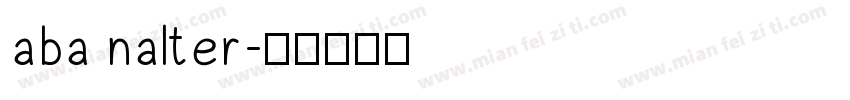 aba nalter字体转换